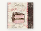 Gâteau au Chocolat Paris, kitchen canvas wall art print, front view