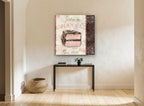 Gâteau au Chocolat Paris kitchen canvas print on the wall of a hallway