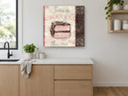 Gâteau au Chocolat Paris kitchen canvas print on the wall of a kitchen