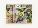 Olive Grove Italia, floral canvas wall art print, front view