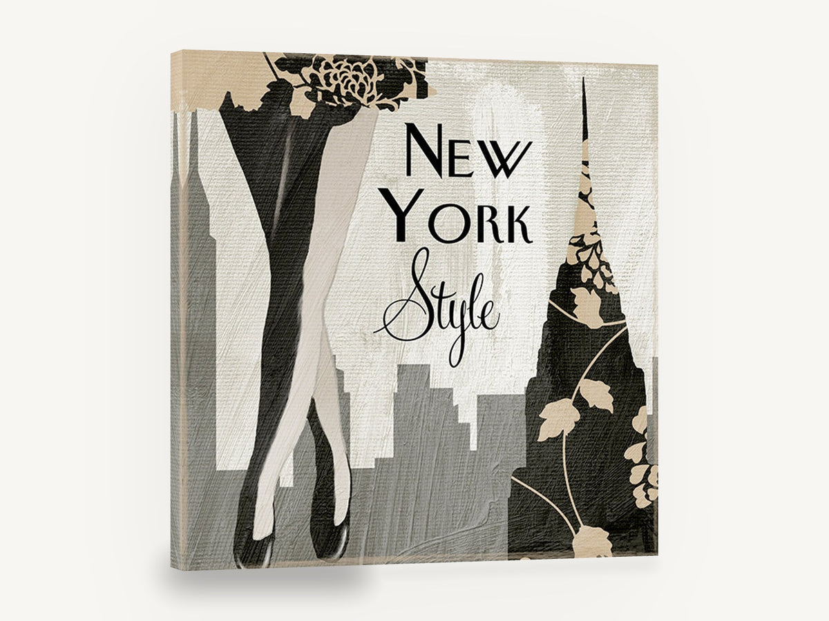 New York Style Legs, new york style fashion skyline, city canvas wall art print ready to hang