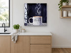 Midnight Mocha Mug kitchen canvas print on the wall of a kitchen