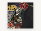Brocade Pear Patchwork, kitchen canvas wall art print, front view