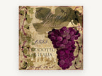 Merlot Classico Vineyard, floral canvas wall art print, front view