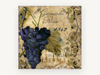 Grenache Rosso Vineyard, floral canvas wall art print, front view