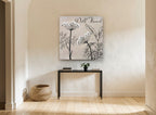 Dill Weed Study floral canvas print on the wall of a hallway