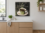 Ethiopian Giraffe Cup kitchen canvas print on the wall of a kitchen