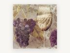 Vineyard Glass, floral canvas wall art print, front view