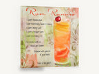 Rum Runner Recipe, rum runner cocktail recipe kitchen, kitchen canvas wall art print ready to hang