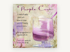 Purple Cow Cocktail Recipe, kitchen canvas wall art print, front view