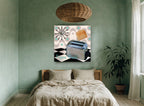 Poppin' Fresh Toaster vintage canvas print on the wall of a bedroom