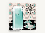 Fresh Chilled Fifties Fridge, retro aqua fridge kitchen, stretched canvas wall art print ready to hang