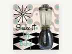 Shake It Up Baby, vintage canvas wall art print, front view