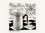 Brewed to Perfection, retro percolator coffee kitchen, stretched canvas wall art print ready to hang