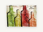 Four Grape Varieties, kitchen canvas wall art print, front view