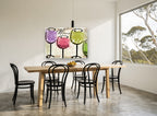 Four Glasses Tasting kitchen canvas print on the wall of a dining room