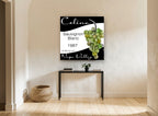 Celina Sauvignon Blanc kitchen canvas print on the wall of a hallway