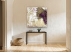 Merlot Grand Vin kitchen canvas print on the wall of a hallway