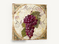 Merlot Grape Cluster, merlot grapes vintage wine kitchen, kitchen canvas wall art print ready to hang