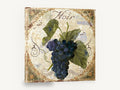 Noir Grape Cluster, noir grapes vintage wine kitchen, kitchen canvas wall art print ready to hang