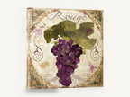 Rouge Grape Cluster, red grapes vintage wine kitchen, kitchen canvas wall art print ready to hang