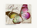 Papillon Monarque Butterfly, vintage french butterfly illustration, animal canvas wall art print ready to hang