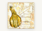 Striped Gourd Paris, kitchen canvas wall art print, front view