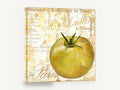 Golden Tomato Paris, yellow tomato french typography kitchen, kitchen canvas wall art print ready to hang