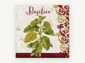 Basilico Herb Scroll, kitchen canvas wall art print, front view