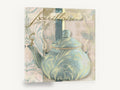Blue Kettle Bouilloire, teal kettle bouilloire kitchen still life, kitchen canvas wall art print ready to hang