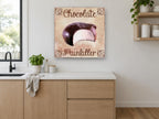 Chocolate Painkiller Bite kitchen canvas print on the wall of a kitchen