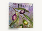 Olive Branch in Lavender, olive branch olio di oliva kitchen, kitchen canvas wall art print ready to hang