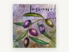 Toscano Olive Branch, kitchen canvas wall art print, front view