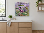 Toscano Olive Branch kitchen canvas print on the wall of a kitchen