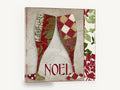 Noel Champagne Flutes, noel champagne flutes christmas kitchen, kitchen canvas wall art print ready to hang