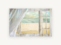 Open Window Beach, coastal canvas wall art print, front view