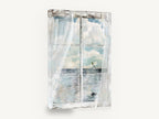 Dragonfly at the Window, dragonfly window ocean view, coastal canvas wall art print ready to hang