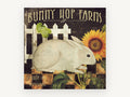Bunny Hop Sunflower, floral canvas wall art print, front view