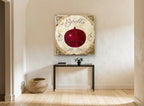 Cipolla Red Onion kitchen canvas print on the wall of a hallway