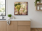 Rhône Green Grapes kitchen canvas print on the wall of a kitchen