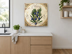 Oliva Olive Branch kitchen canvas print on the wall of a kitchen