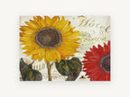 Paris Hôtel Sunflowers, floral canvas wall art print, front view