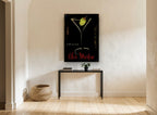 Chilled Olive Martini kitchen canvas print on the wall of a hallway