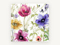 Wildflower Meadow Bloom, floral canvas wall art print, front view