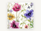 Wildflower Meadow Bloom, floral canvas wall art print, front view