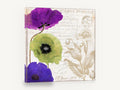Poppy Carte Postale, vintage poppy carte postale floral, stretched canvas wall art print ready to hang