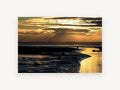 Golden Tidal Flats, coastal canvas wall art print, front view