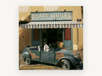 Place aux Huiles, vintage canvas wall art print, front view