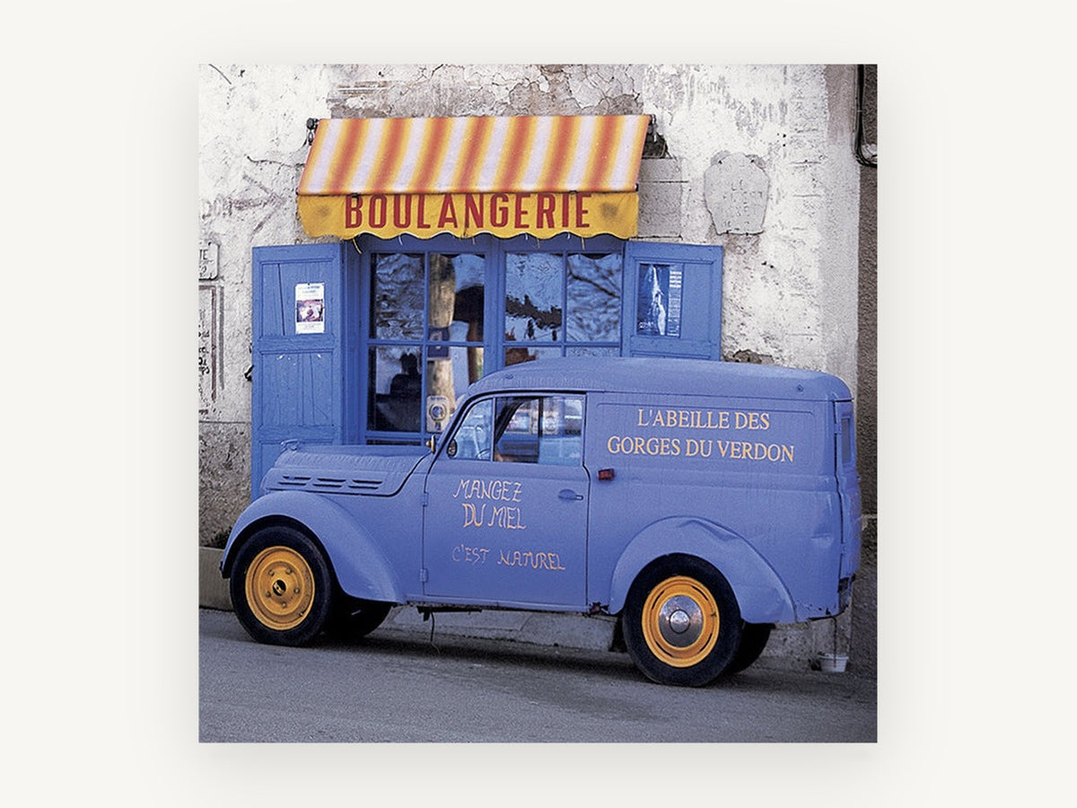 Honey Van Boulangerie, vintage canvas wall art print, front view
