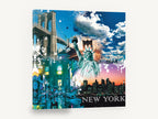 New York Collage, new york landmarks collage, city canvas wall art print ready to hang